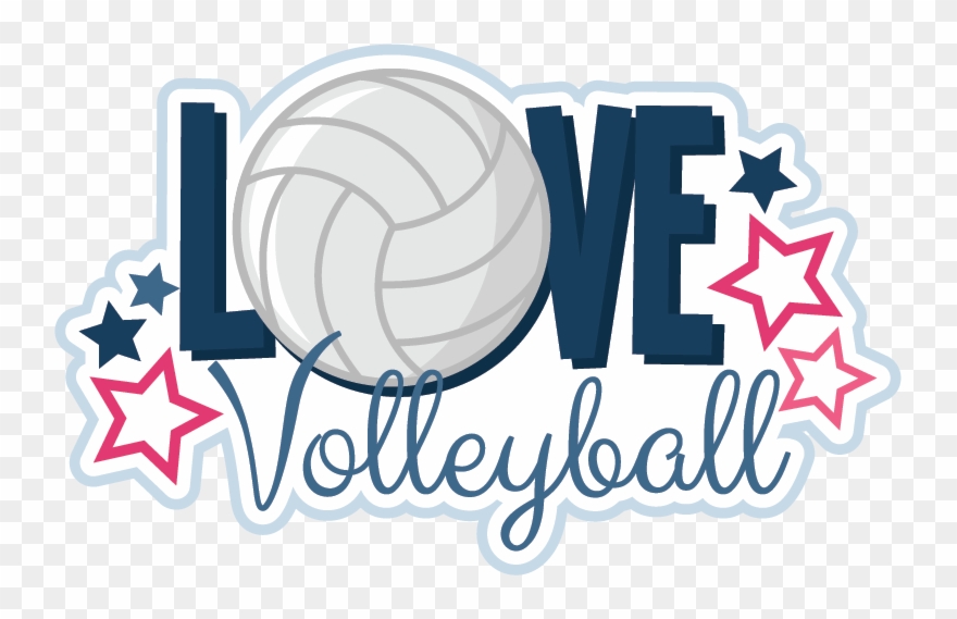 Clip Library Stock Font Clipart Letters Volley - Love Volleyball - Png Download