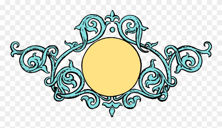 Free Stock Vector Ornate Vintage Frame Clip Art - Border Line Art Vector - Png Download