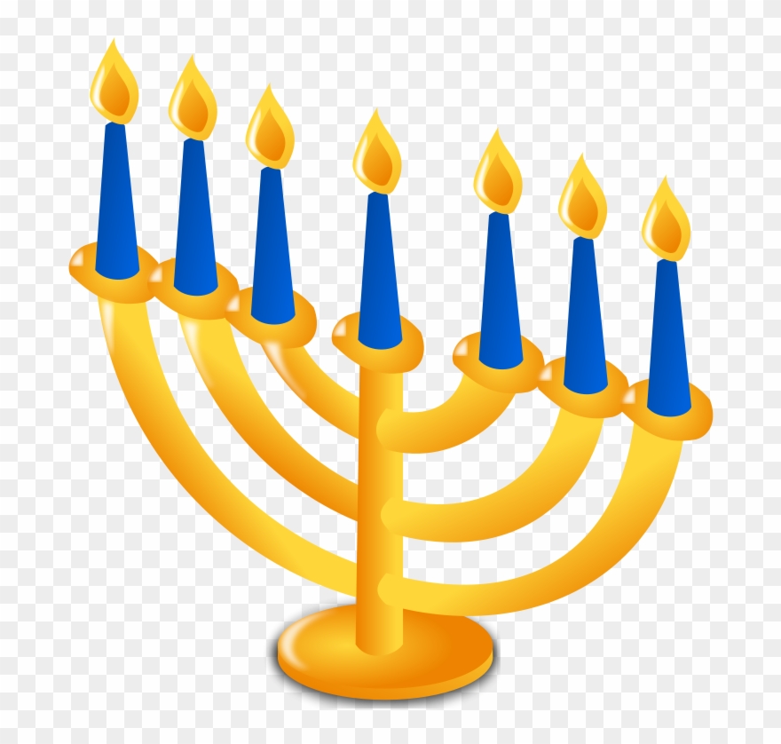 Thank You Animated Clip Art - Hanukkah Menorah Clip Art - Png Download