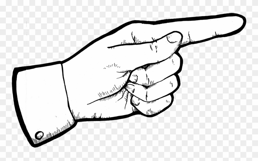 Download This Mr Pointy Finger - Clip Art Finger Pointing - Png Download