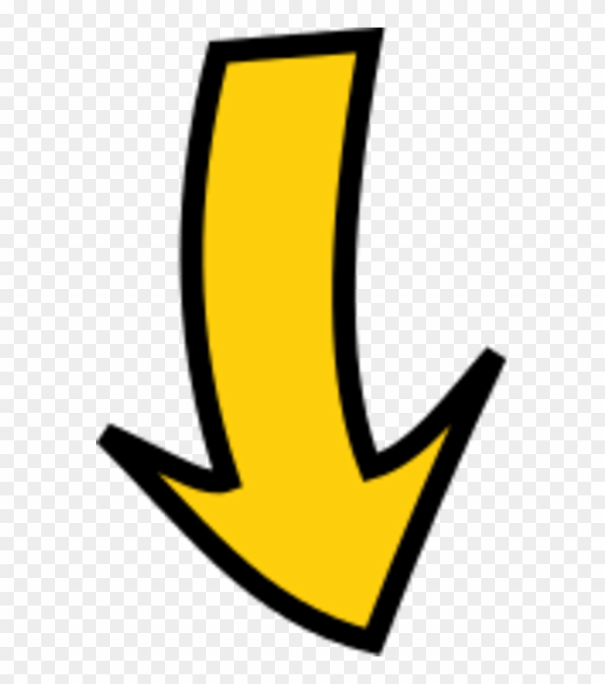 Arrow Pointing Down - Gold Arrow Pointing Down Clipart