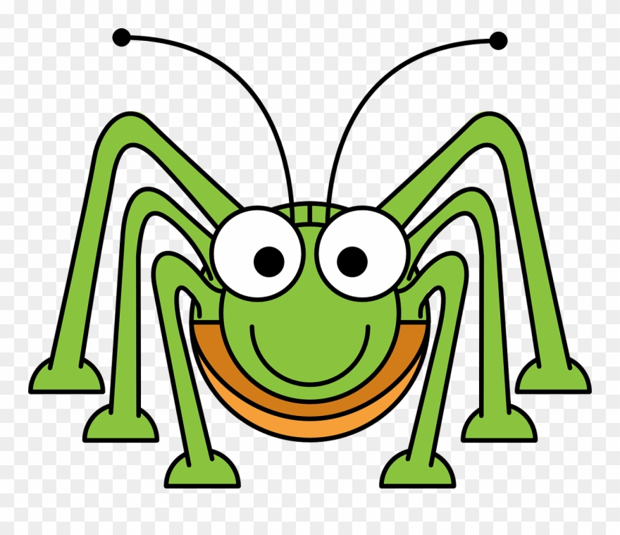 Cartoon Clip Art Free - Grasshoppers Clipart - Png Download