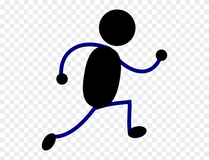 Black Stick Figure Clip Art - Png Download