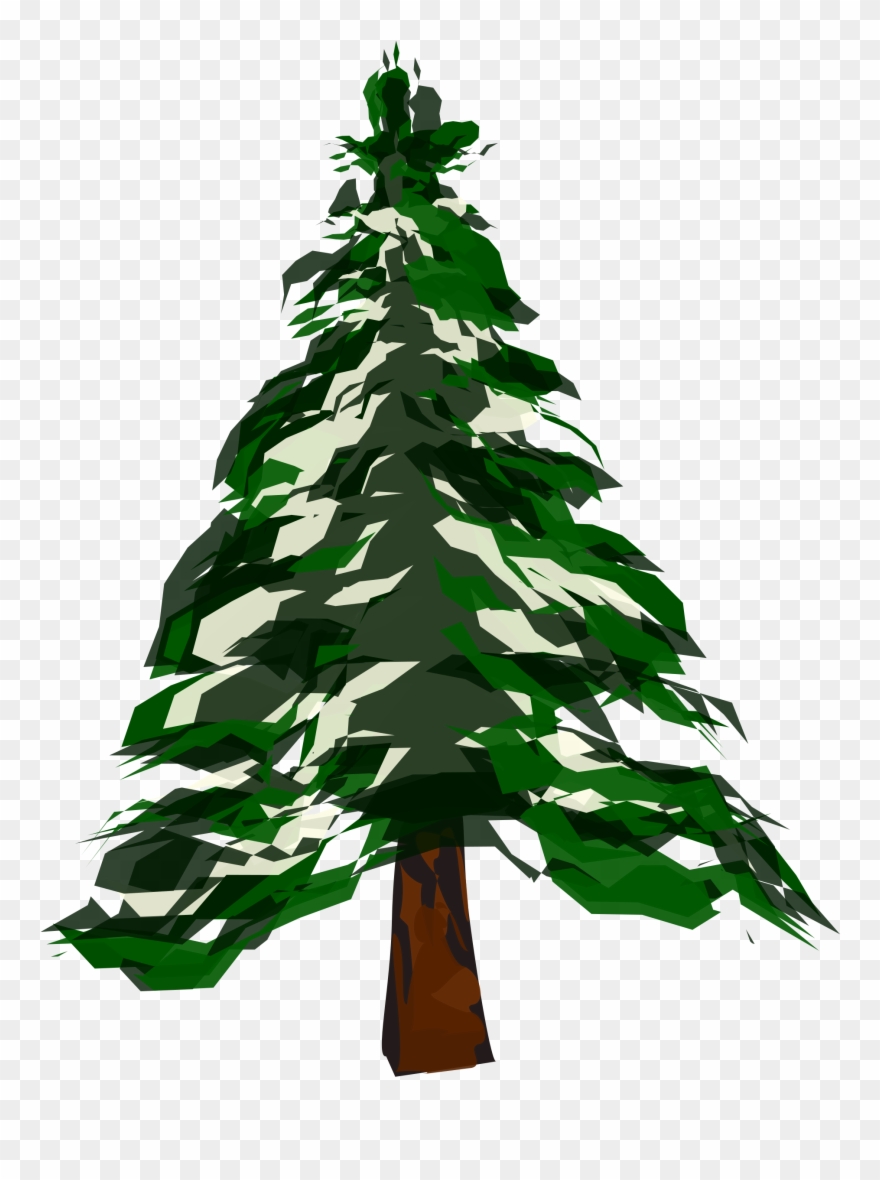 Tree Clipart Pine - Clipart Winter Trees - Png Download