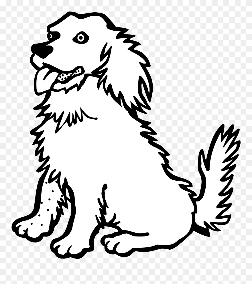 1485 Free Clipart Of A Dog Cross Country Clip Art - Free Black And White Clip Art Dog - Png Download