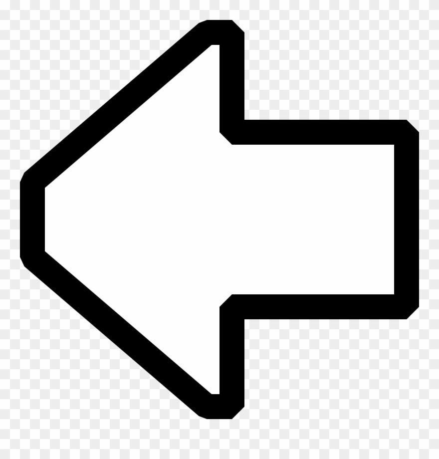 Free Vector X Px Capable Black And White Icons Clip - Clip Art Arrow Left - Png Download