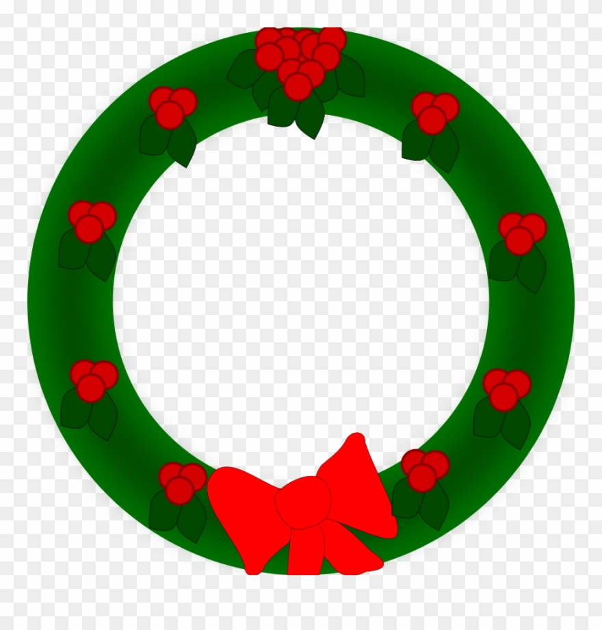 Holiday Thank You Clip Art Free Clipart Images 2 Clipartix - Christmas Wreath Clip Art - Png Download