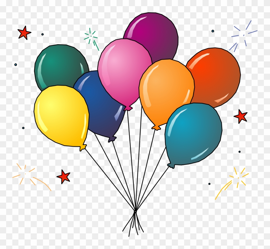 Party Clip Art Free Free Clipart Images 3 Clipartcow - Balloons Clip Art - Png Download