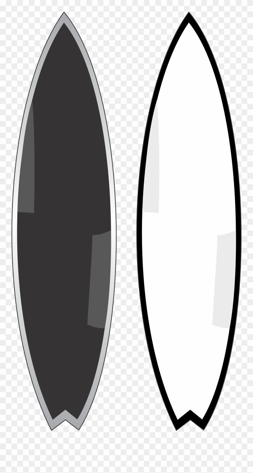 Surfboard Clipart - Clip Art - Png Download