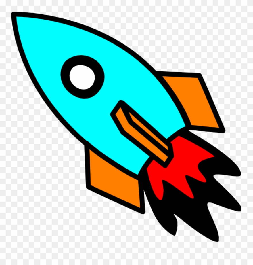 Moving Clipart Rocket - Rocket Launch Clip Art - Png Download