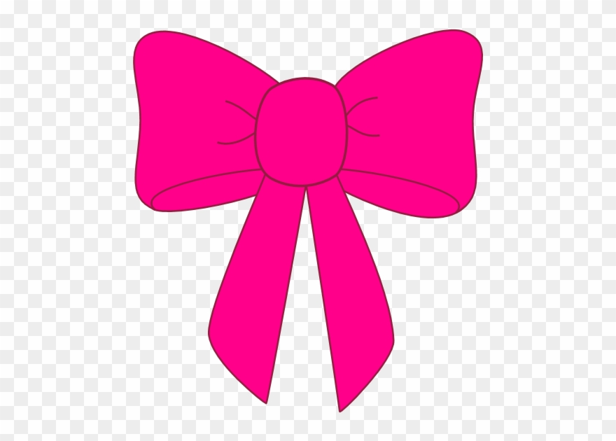Pink Ribbon Clip Art - Pink Bows - Png Download