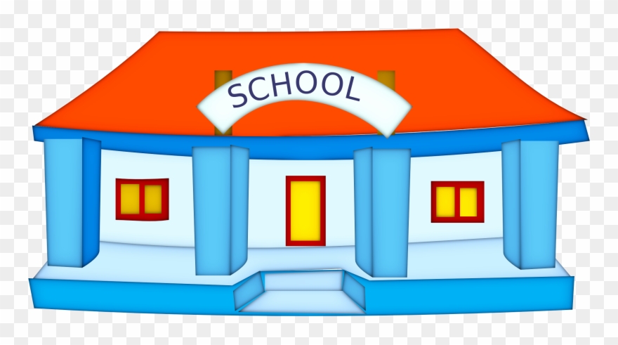 Public School Clipart - School Building Png Icon Transparent Png