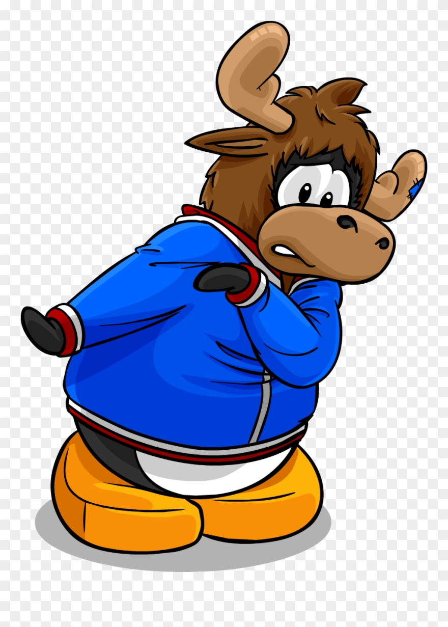 Clip Art Royalty Free Stock The Moose Club Penguin - Cabeça De Zeus O Alce Clube Penguin - Png Download