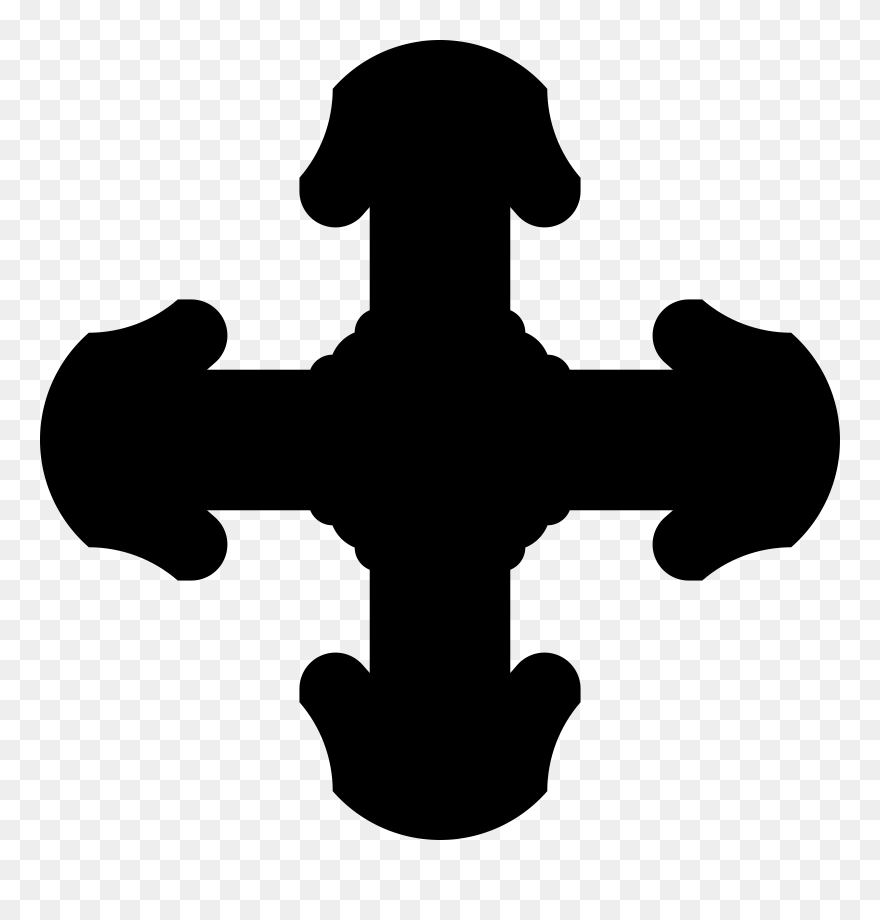 Christian Cross Crosses In Heraldry Symbol Jerusalem - Christian Cross Clipart