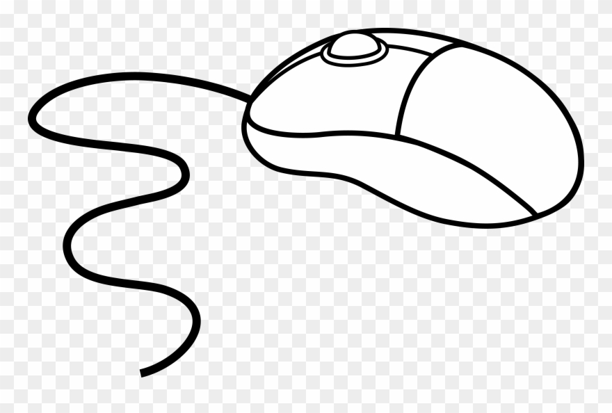Download Computer Mouse Clipart Black And White Computer Mouse Coloring Pages Png Download