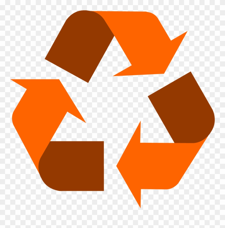 Orange Recycling Symbol Recycle Logo Orange Clipart (7303) PinClipart
