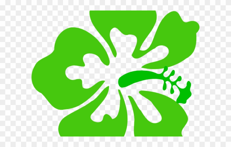 Tropical Clipart Blue Green Flower - Flower Name Tag Design - Png Download