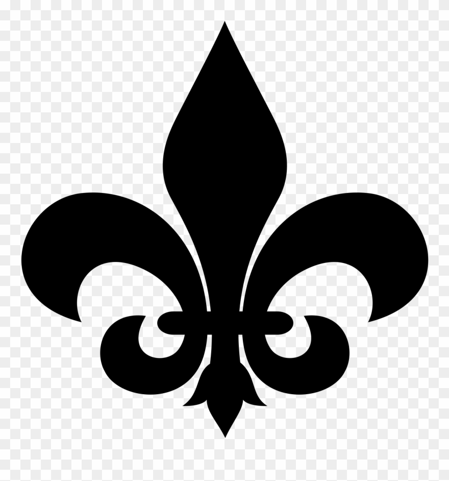 Fleur De Lis Printable Stencil - Fleur De Lis Clipart