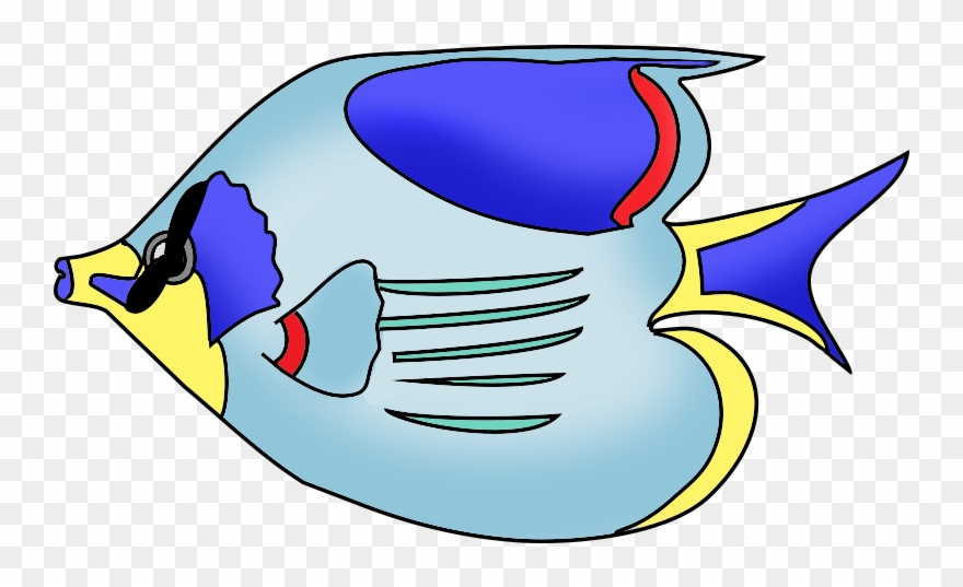 Vector Black And White Download Fish Clip Art Colorful - Fish Drawing With Color - Png Download