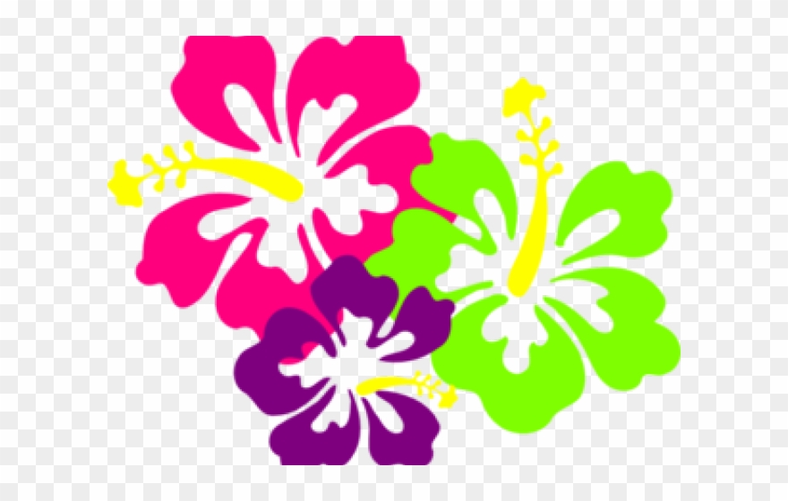 Polynesia Clipart Tropical Flower - Hibiscus Clip Art - Png Download