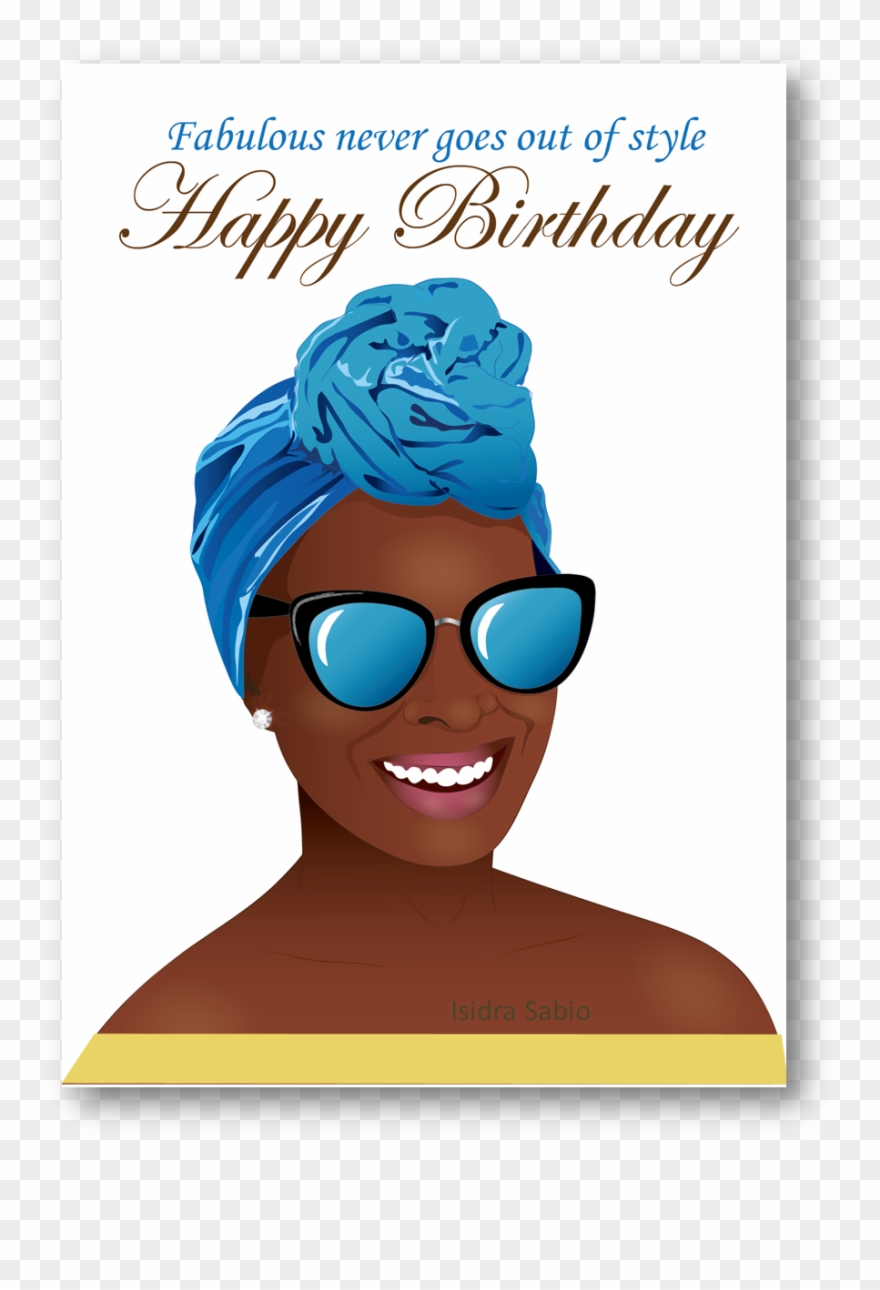 Happy Birthday African American Clipart Greeting & - African American Happy Birthday Black Woman - Png Download