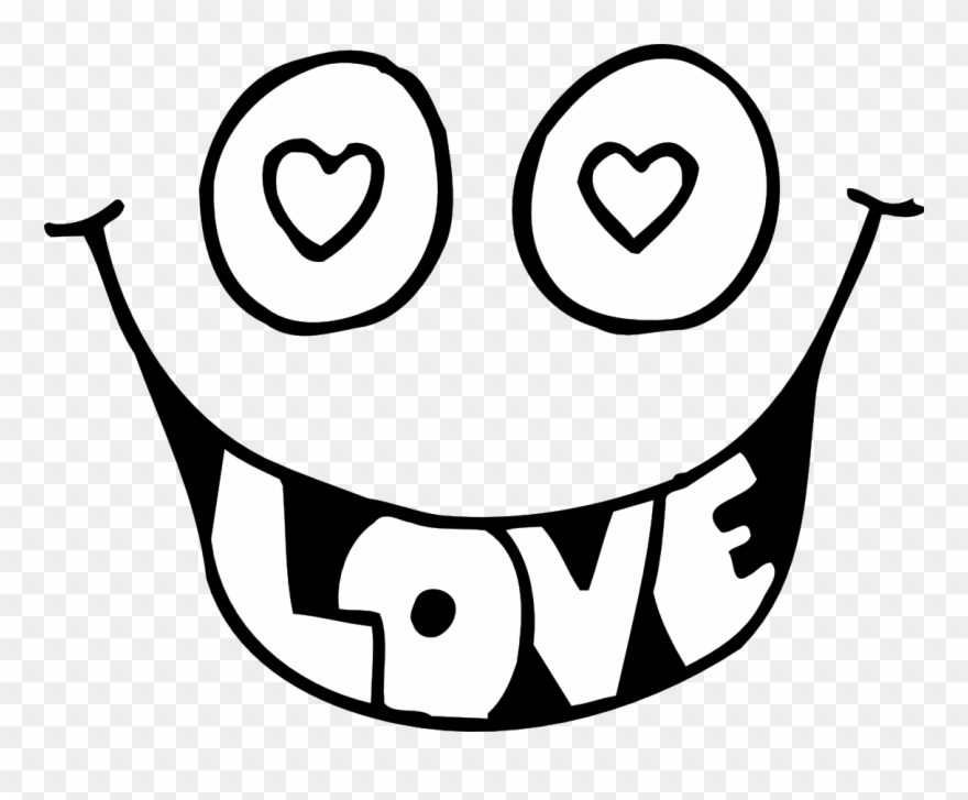 Eye Clip Art Black And White - Black And White Valentine - Png Download