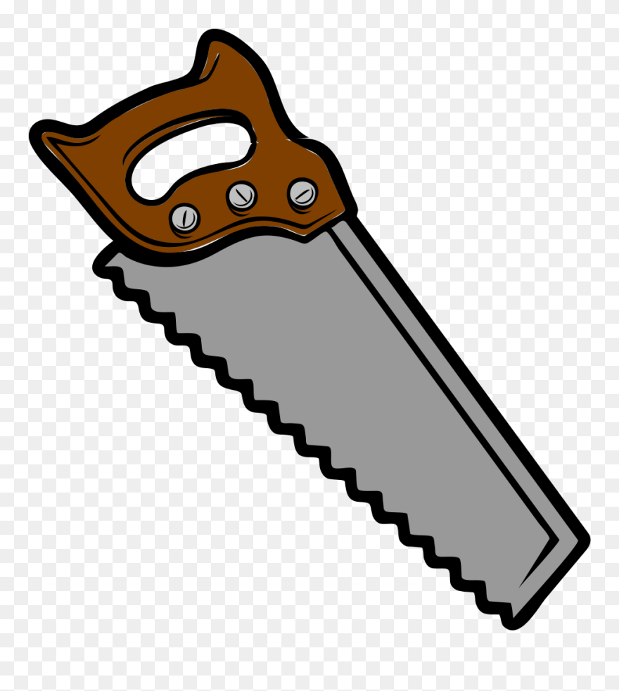 Construction Tools Clipart - Saw Clipart - Png Download