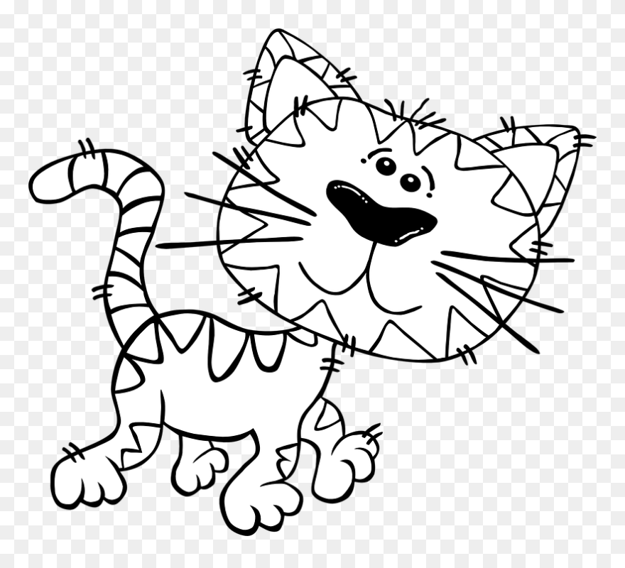 Fun Coloring Pages For Older Kids Az Coloring Pages - Decorative Tiger Cat Print Pillow Cover Clipart