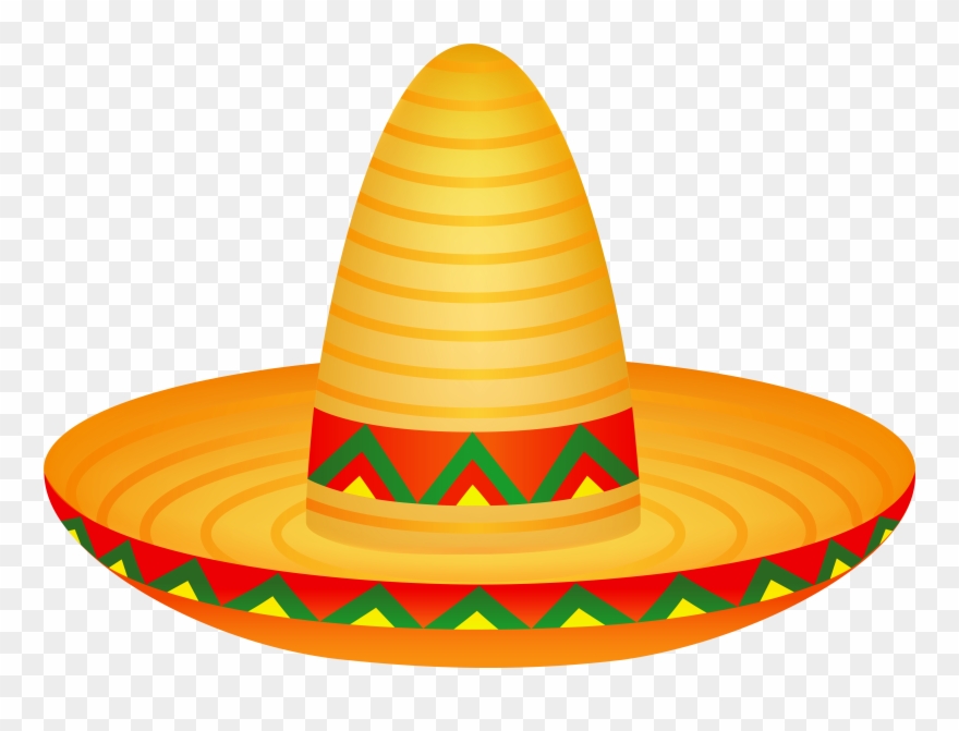 Mexican Hats Clip Art And More - Mexican Hat Transparent Background - Png Download