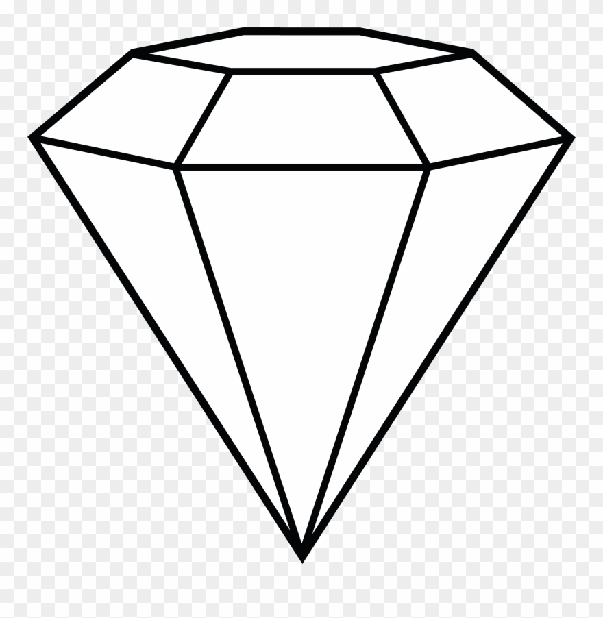 Clip Art Library Black Clip Gem - Diamond Clipart - Png Download