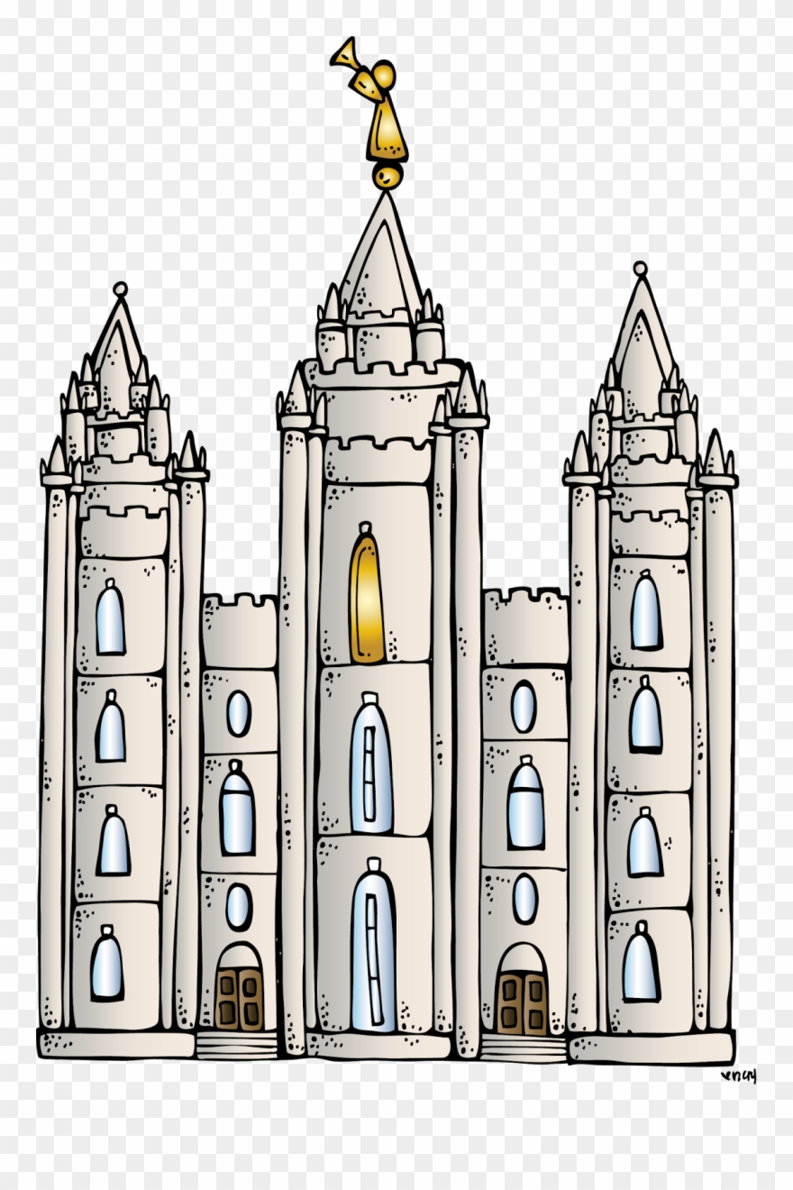 Melonheadz Lds Illustrating - Templo Sud Para Colorear Clipart
