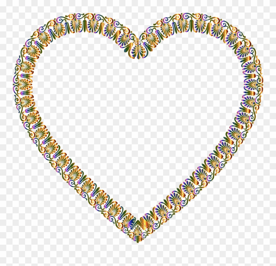 Victorian Clipart Transparent - Victorian Heart Transparent - Png Download