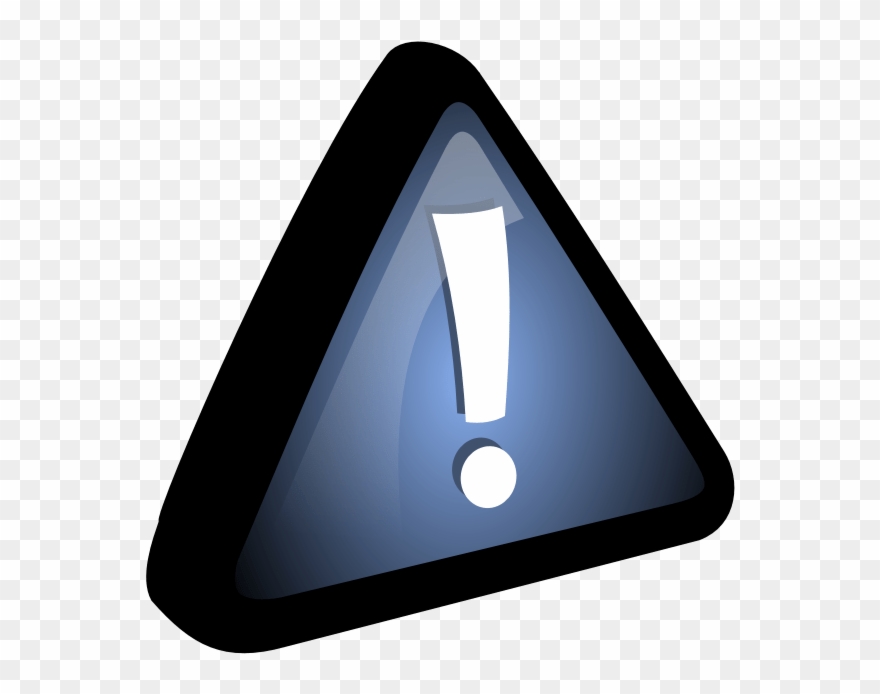 Attention Blue Icon Clipart