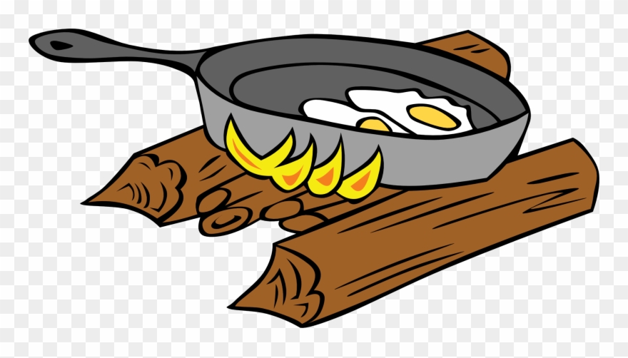 Camping Clipart Free Images 9 Fire Vector, Camping - Cooking On Fire Clipart - Png Download
