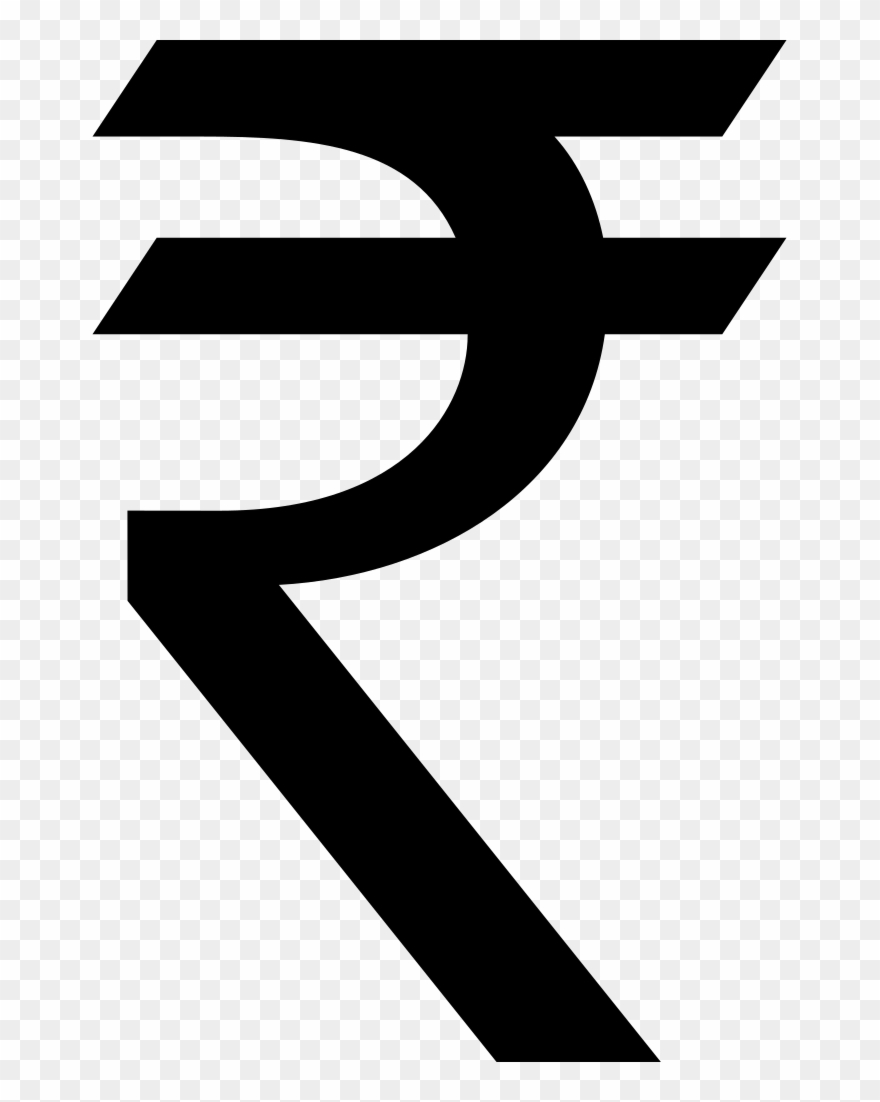 Indian Rupee Symbol Clipart, Vector Clip Art Online, - Indian Rupee Symbol - Png Download