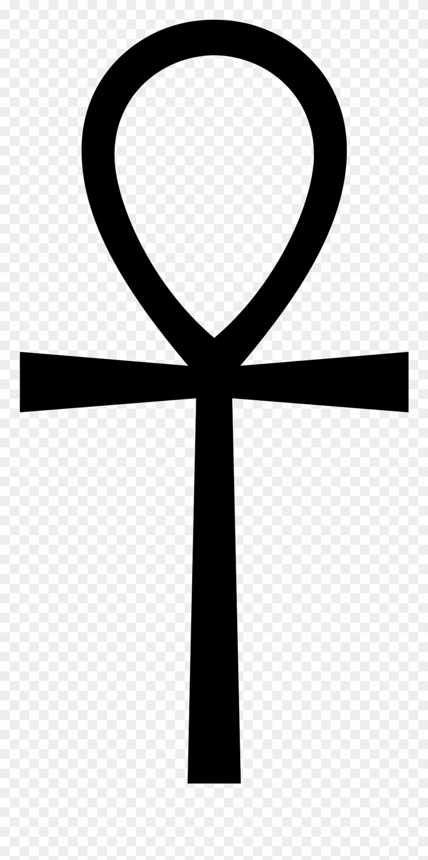 Popular Images - Cross With Loop On Top Clipart