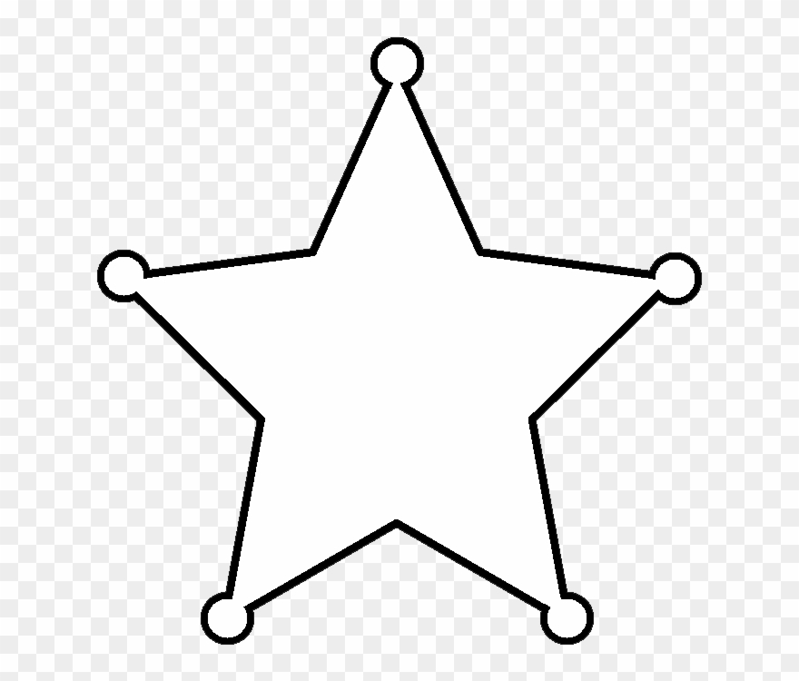Western Star Clip Art - Star Cut Shape Diamond - Png Download