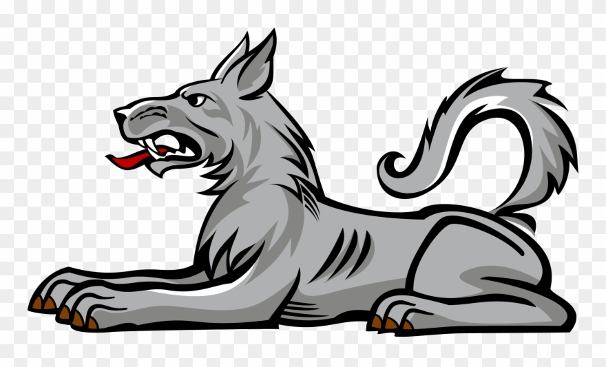 Wolf Clipart Emblem - Coat Of Arms Symbols Wolf - Png Download