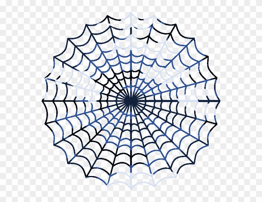 Blue Camouflage Spiders Web Free Images - Spider Web Clip Art - Png Download