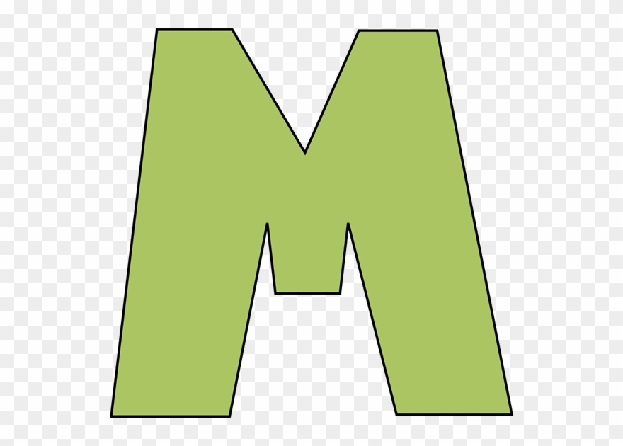 Green Letter M Clip Art Image Clipart Panda - M - Png Download