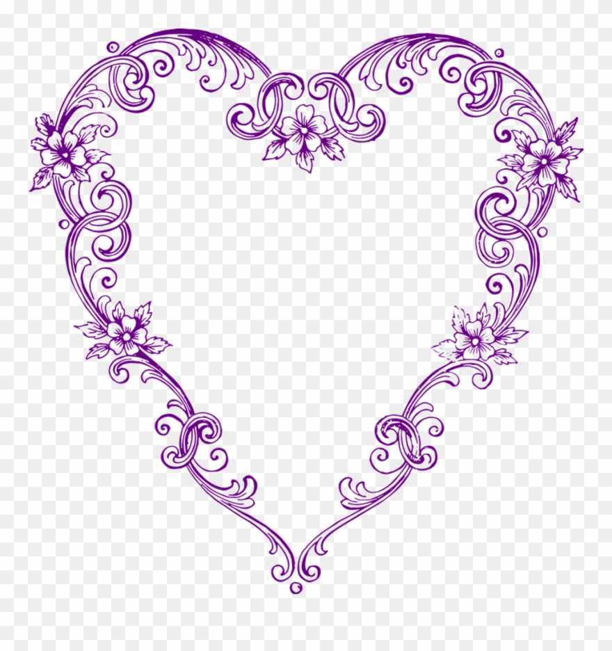 Shapes Clipart Vintage - Vintage Heart Clip Art - Png Download
