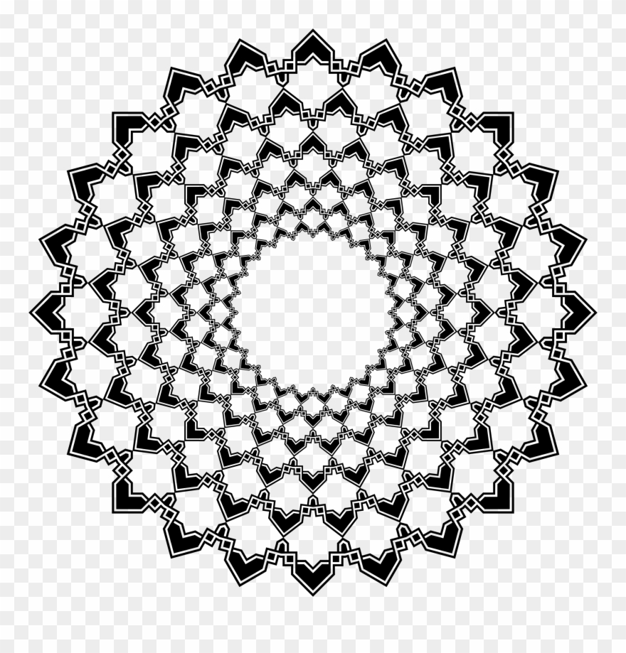 Gif Art Mathematics Giphy Wolfram Mathematica - Black Design In Circle Border Line Art Clipart