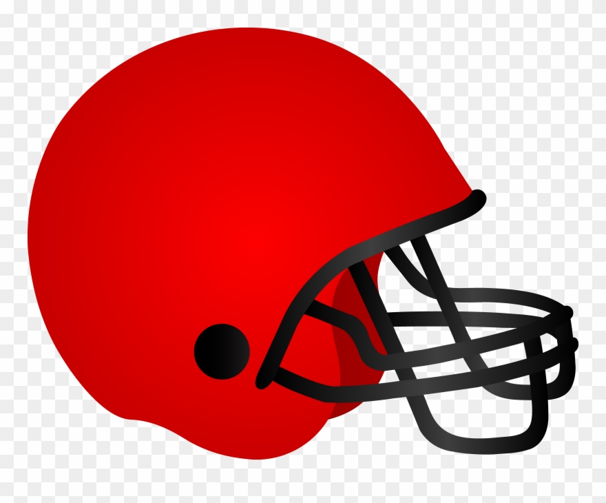 American - Red Football Helmet Clipart - Png Download