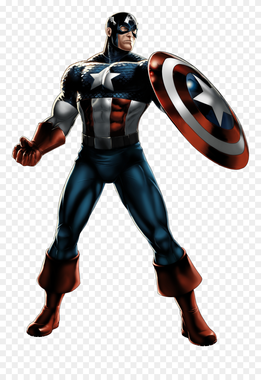 Avengers Cliparts - Marvel Anime Captain America - Png Download