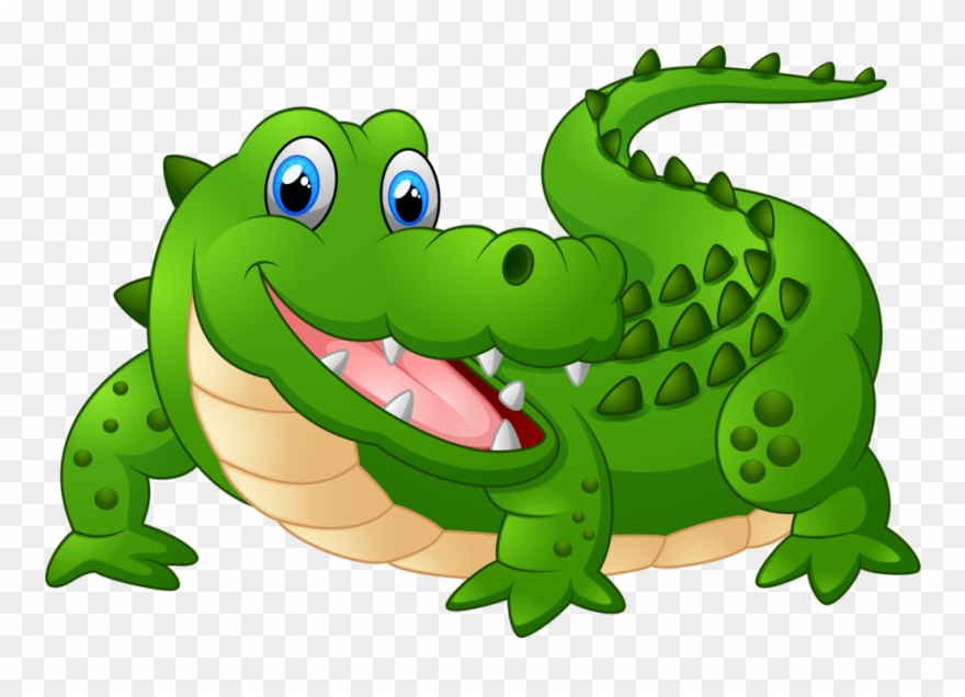 Cartoon Animals And Children Vector Png Soloveika - Cartoon Image Of Crocodile Clipart
