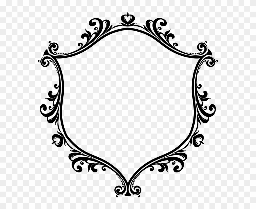 Flourishes Clipart Victorian - Ornaments Vector Frame Png Transparent Png