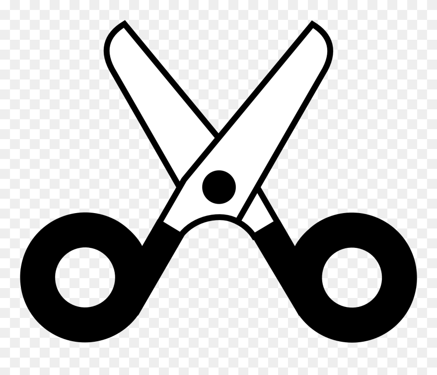 Scissor Clipart Clip Art - Black And White Scissors - Png Download