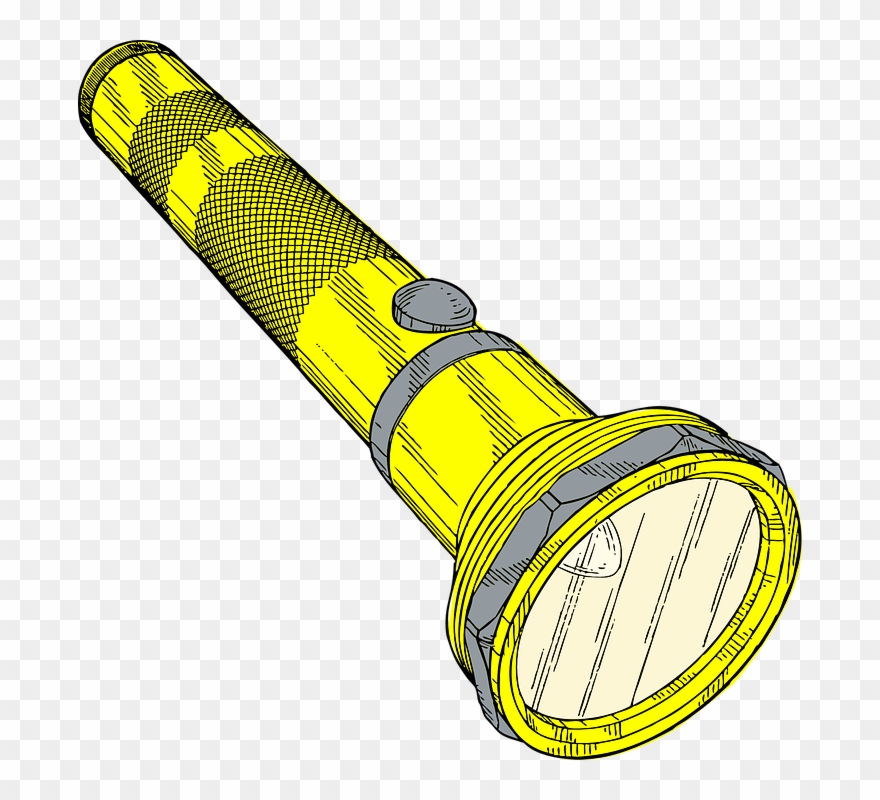 Torch Flashlight Electric - Torch Clipart - Png Download