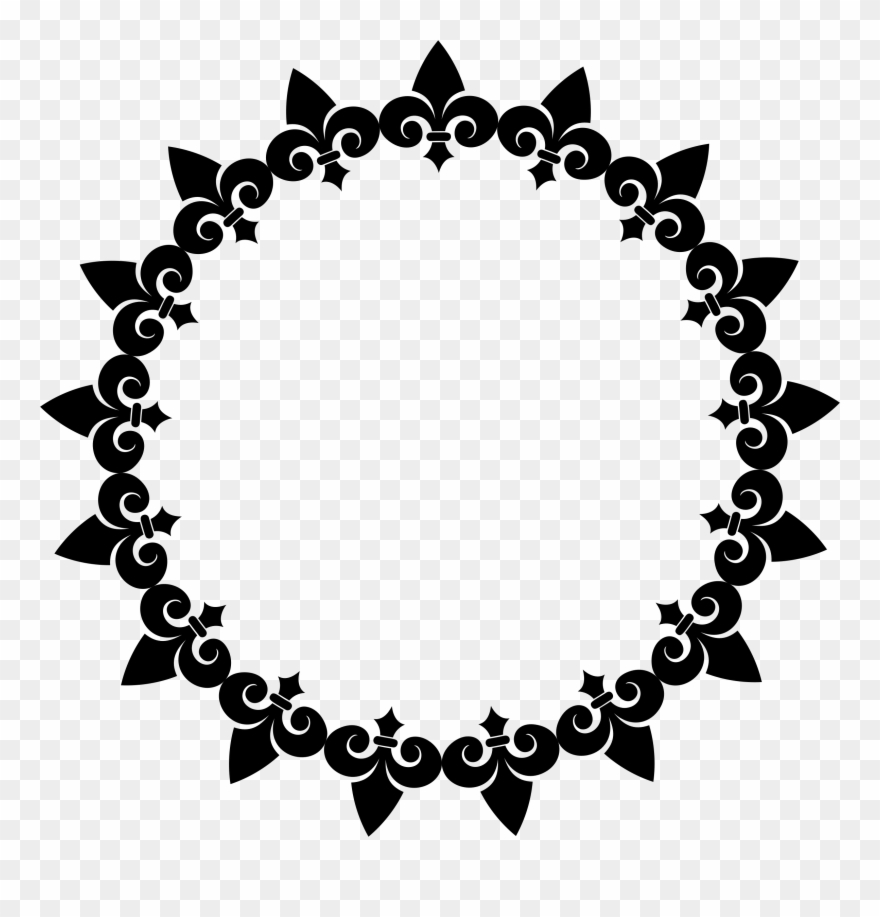 Big Image - Sun Of Flower Tattoo Black And White Clipart