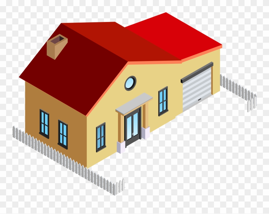 House With Fence Png Clip Art Transparent Png